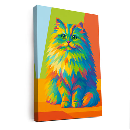 Custom Photo Pop Art Canvas Gift For Cat Lovers