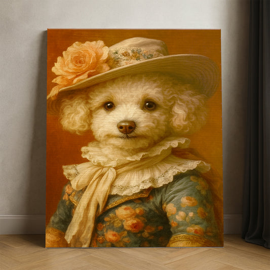 Custom Photo Dog Royal Style 05 Canvas Gift For Dog Lovers
