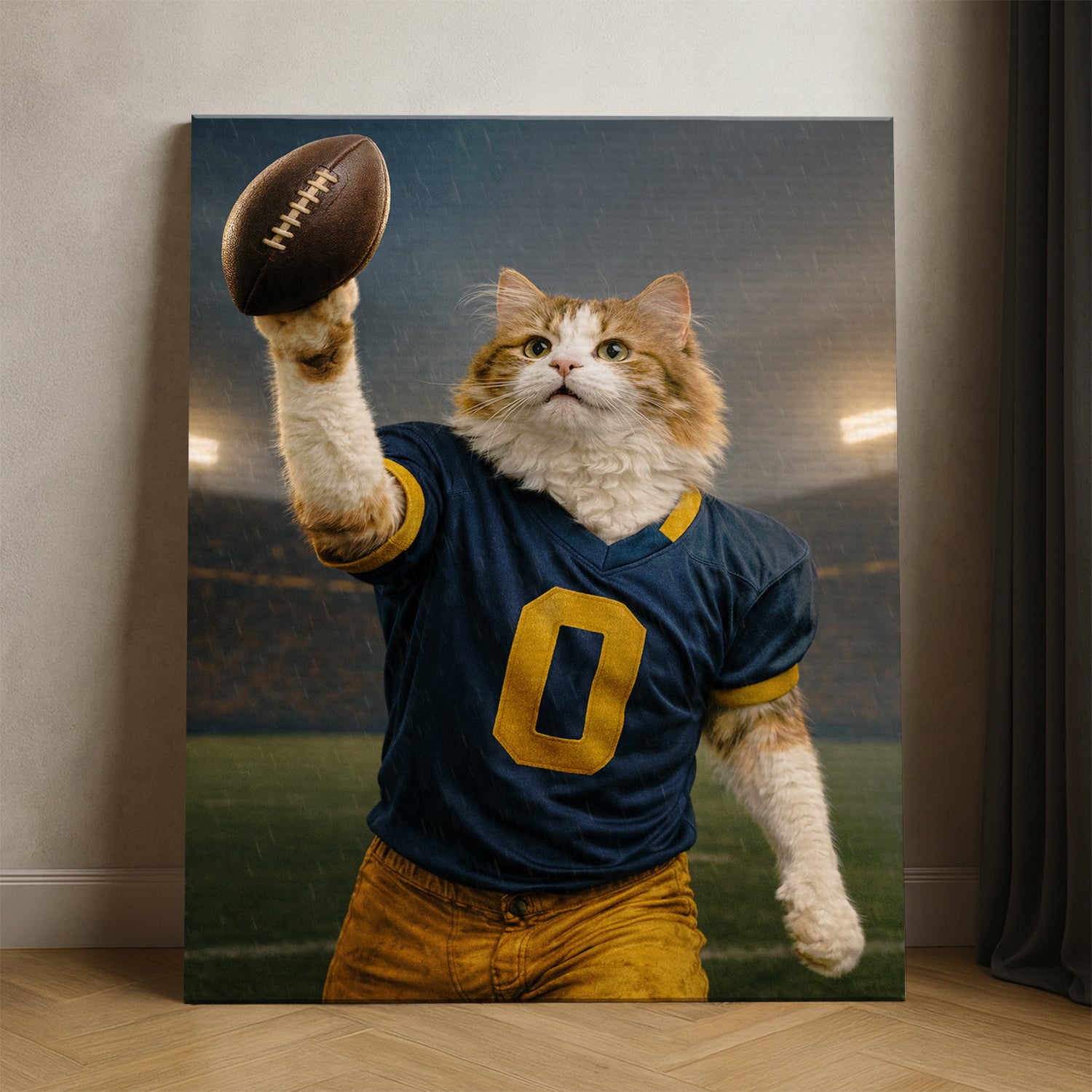 Custom Photo Football Player Canvas Gift For Canvas Lovers