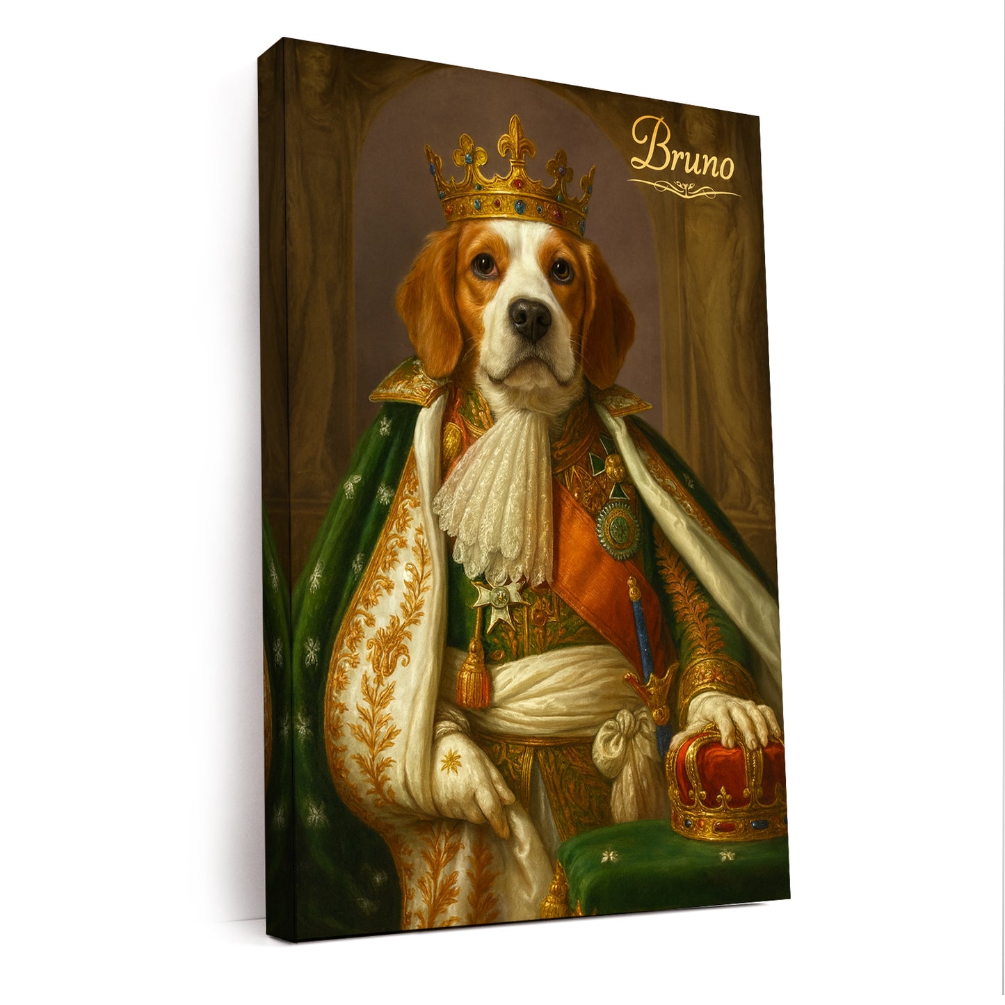 Custom Photo Napoleon Dog Canvas Gift For Dog Lovers