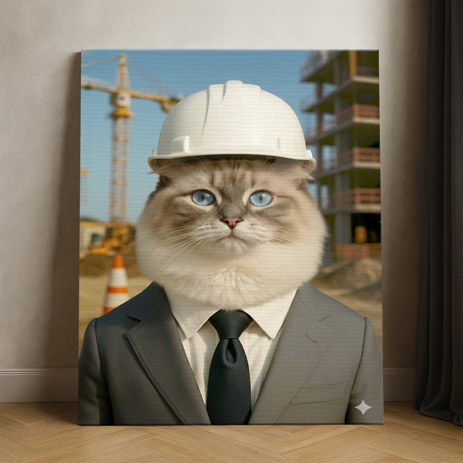 Custom Photo Engineer Construction Canvas Canvas Gift For Canvas Lovers