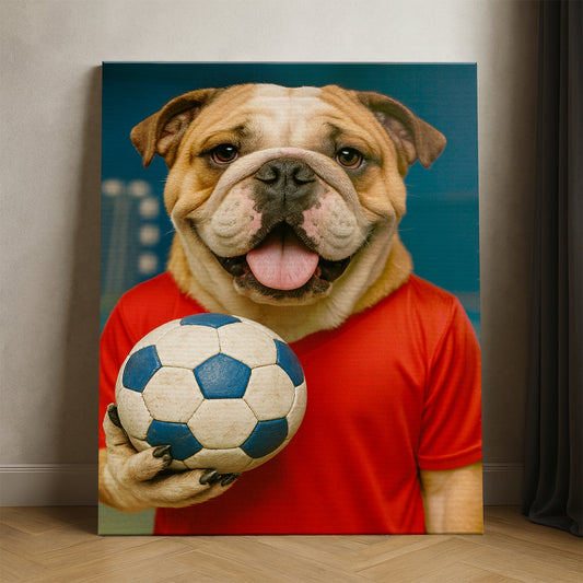 Custom Photo Handball Dog Canvas