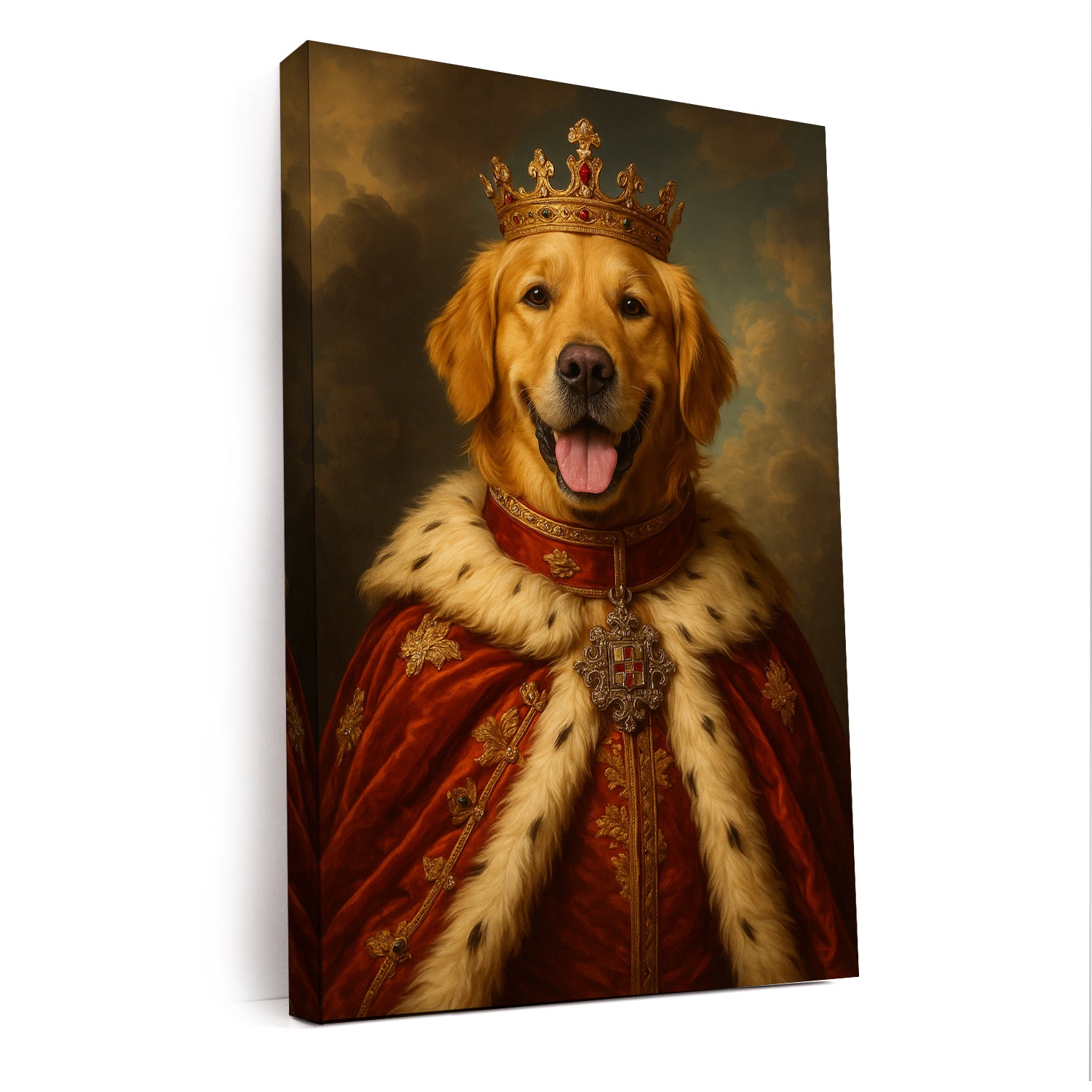 Custom Photo Dog Royal Pet King Portrait
