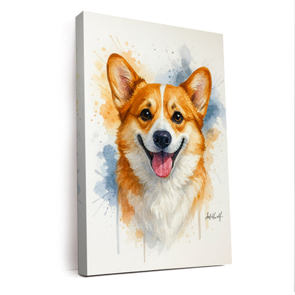 Custom Photo Dog Watercolor Artwork