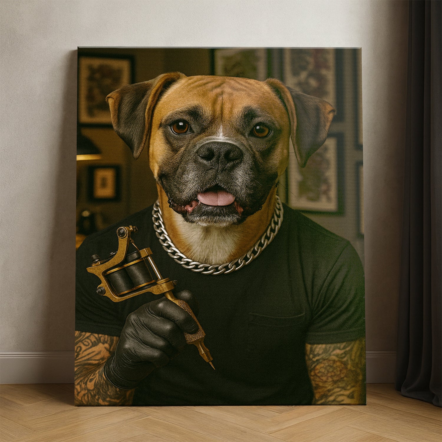 Custom Photo Tatoo Artist Dog Gift For Dog Lovers