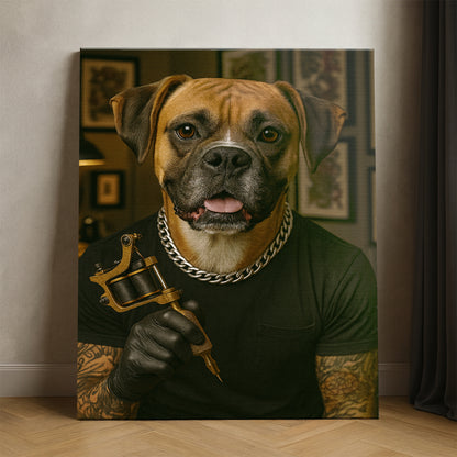 Custom Photo Tatoo Artist Dog Gift For Dog Lovers