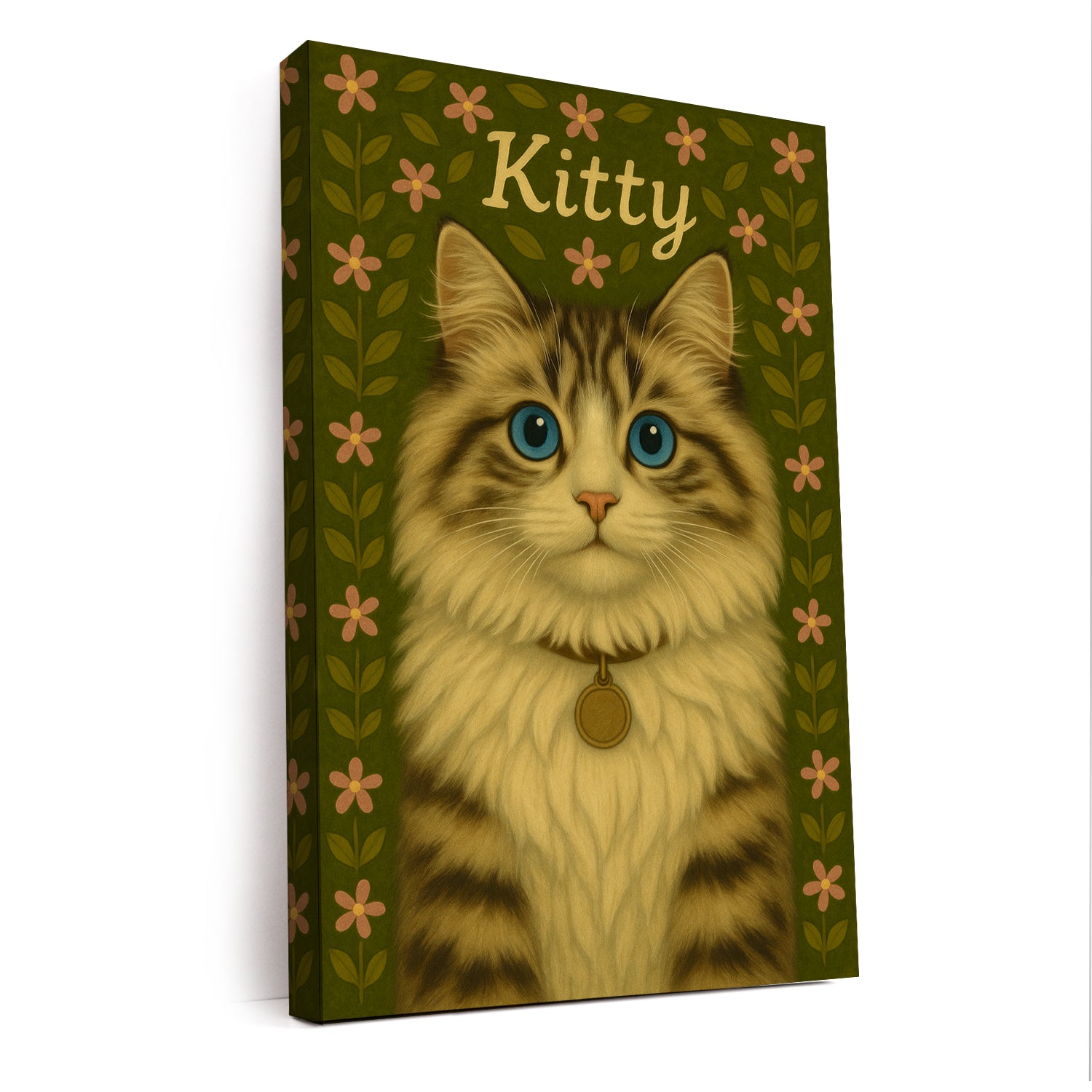 Custom Cat Portraits From Photo From Photo Canvas