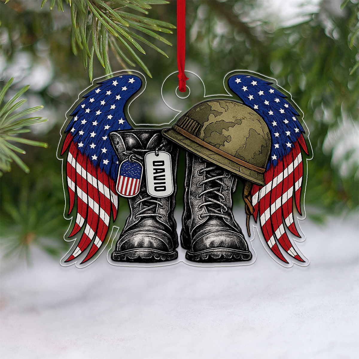 Veteran Amry USA Flag