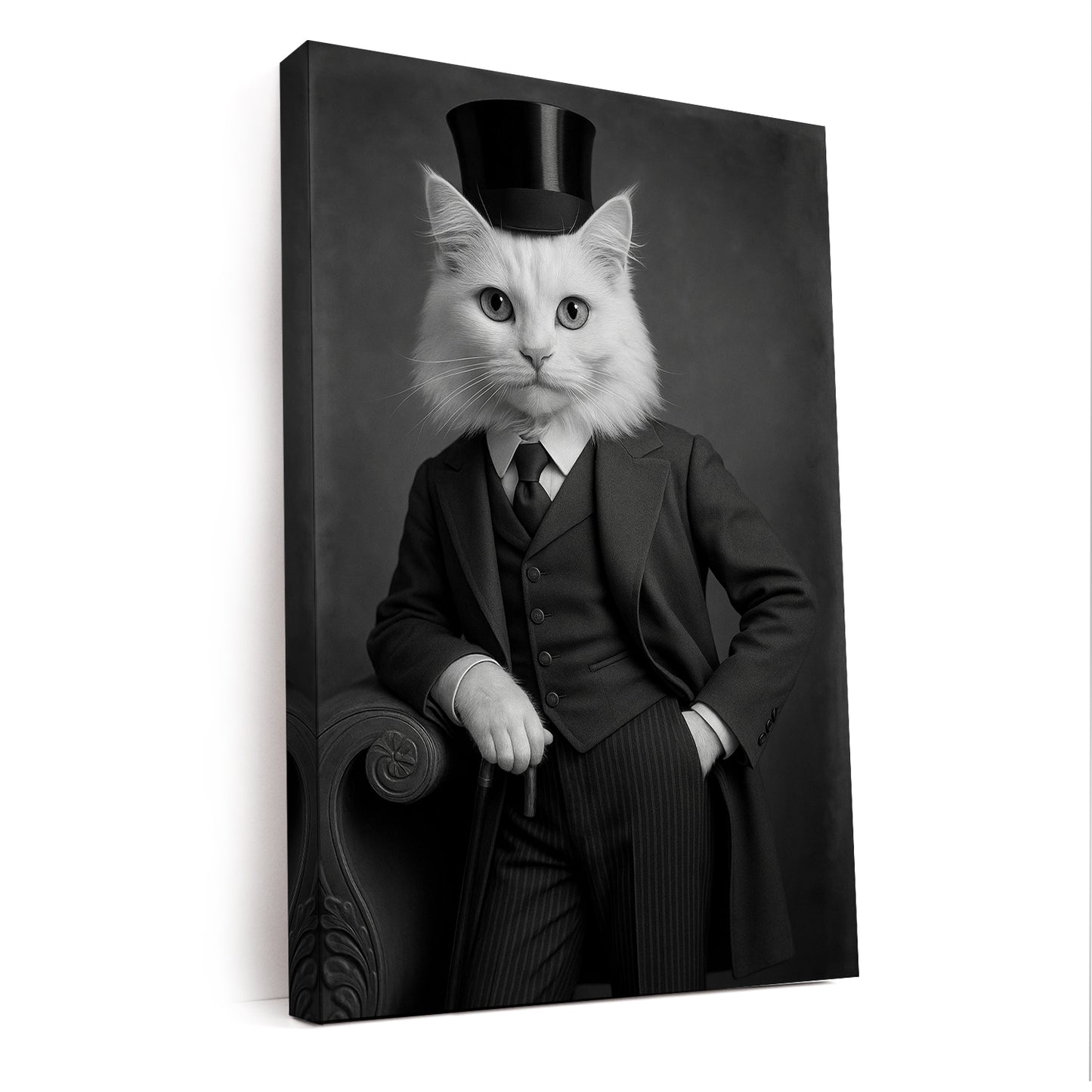 Custom Photo Gentleman Cat Gift For Cat Lovers