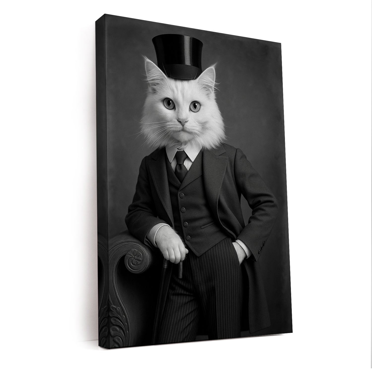 Custom Photo Gentleman Cat Gift For Cat Lovers