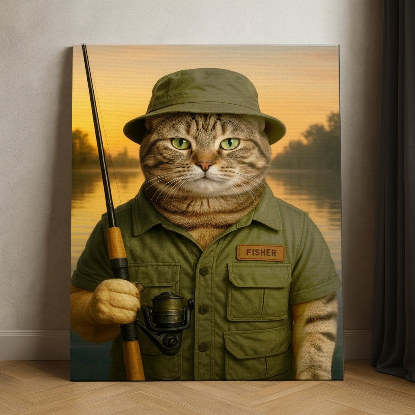 Custom Photo Fisher Canvas Canvas Gift For Canvas Lovers