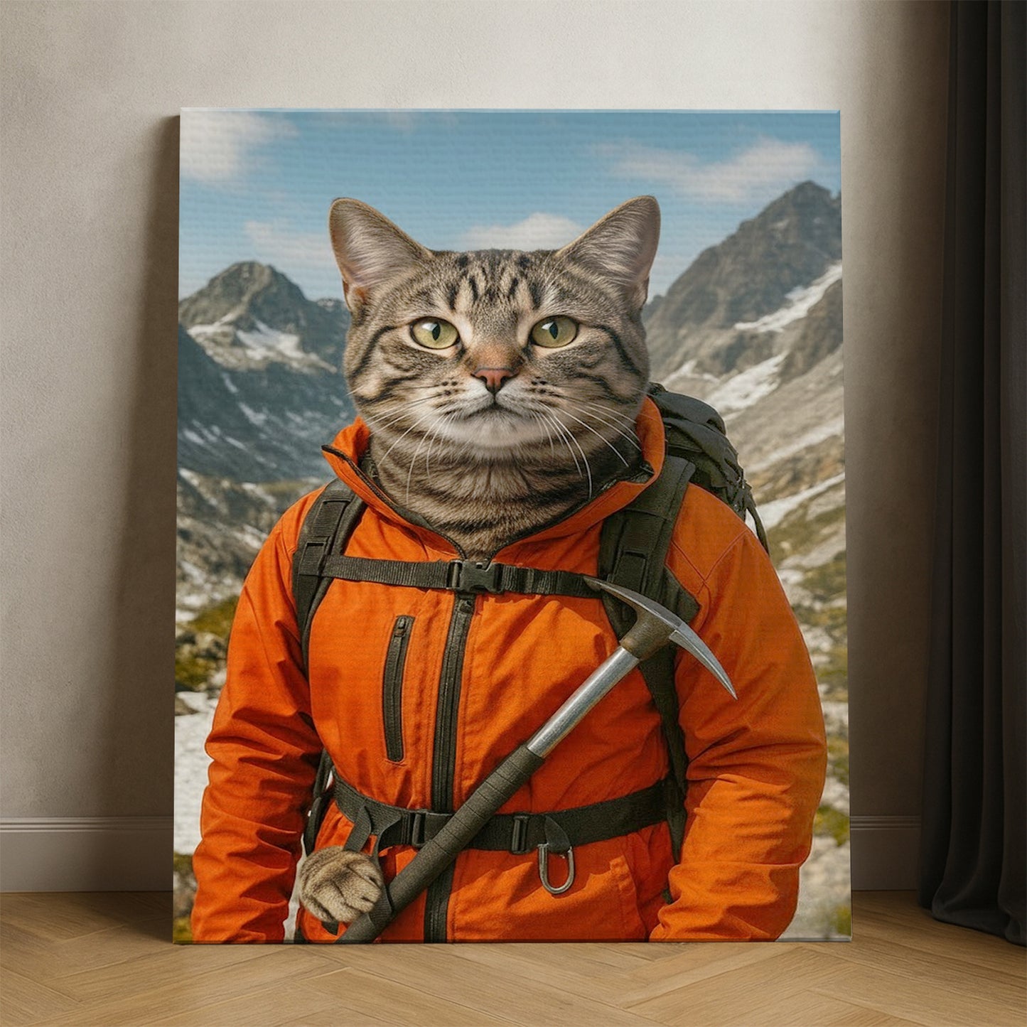 Custom Photo Mountaineer Climbing Canvas Canvas Gift For Canvas Lovers