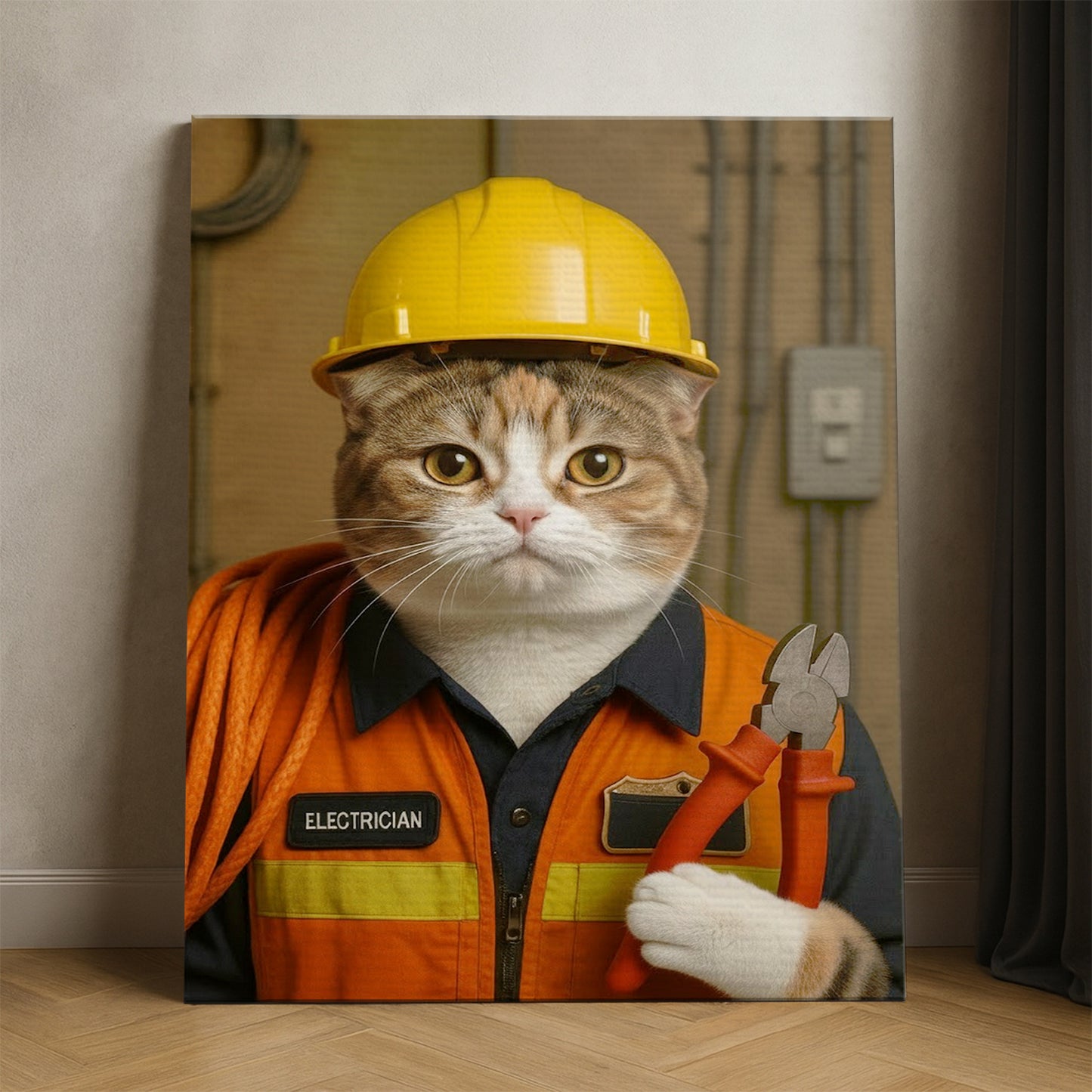 Custom Photo Electrician Canvas Canvas Gift For Canvas Lovers