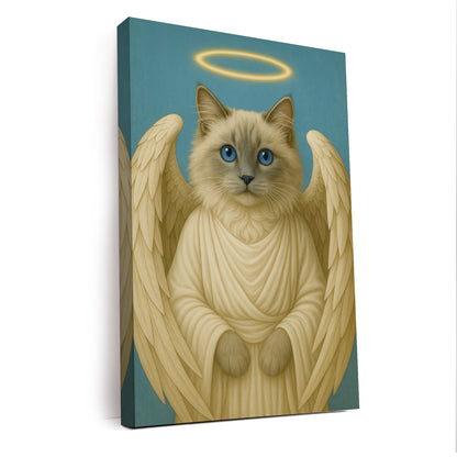 Custom Cat Photo Memorial Canvas _ Memorial Gift For Cat