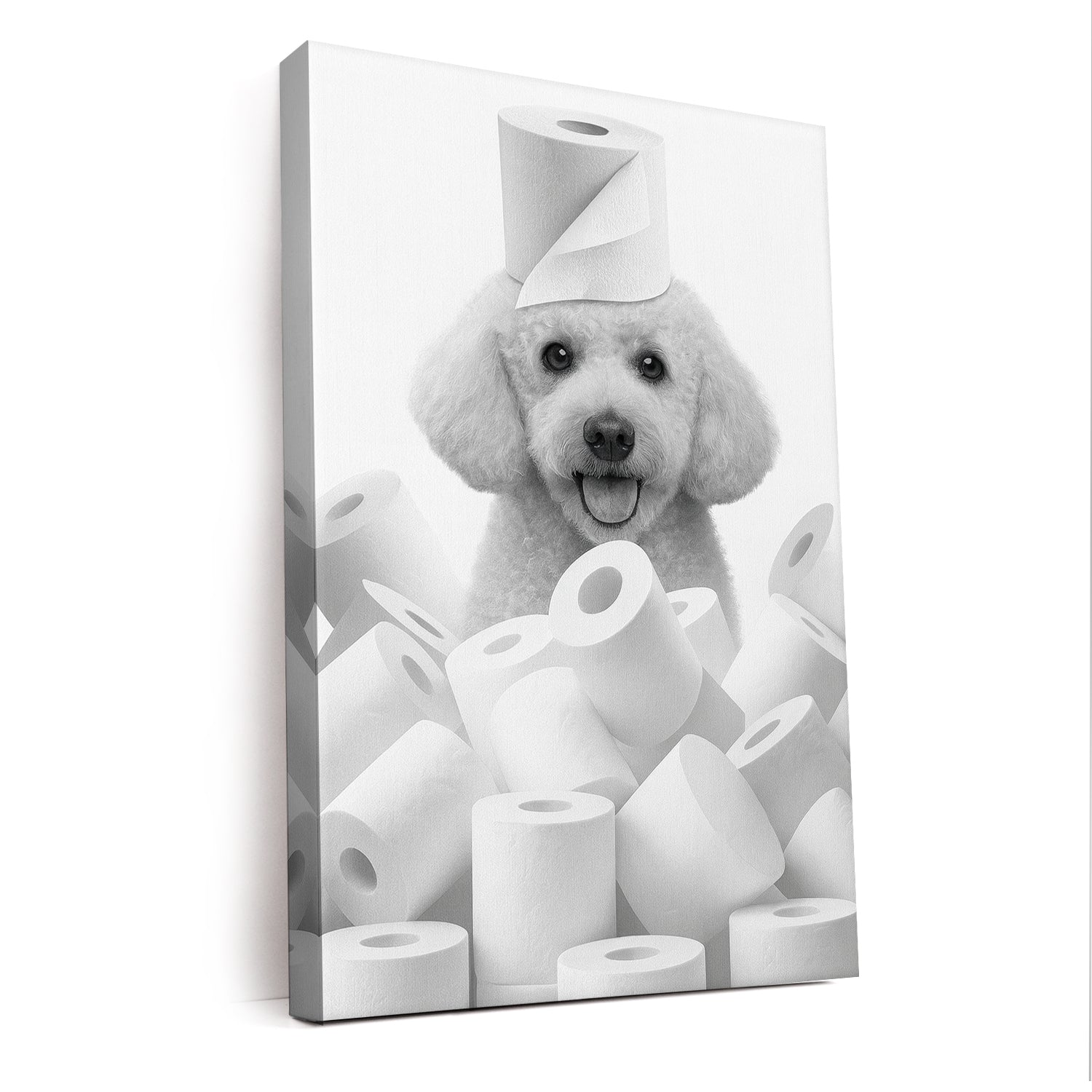 Custom Photo Dog Bathroom Canvas