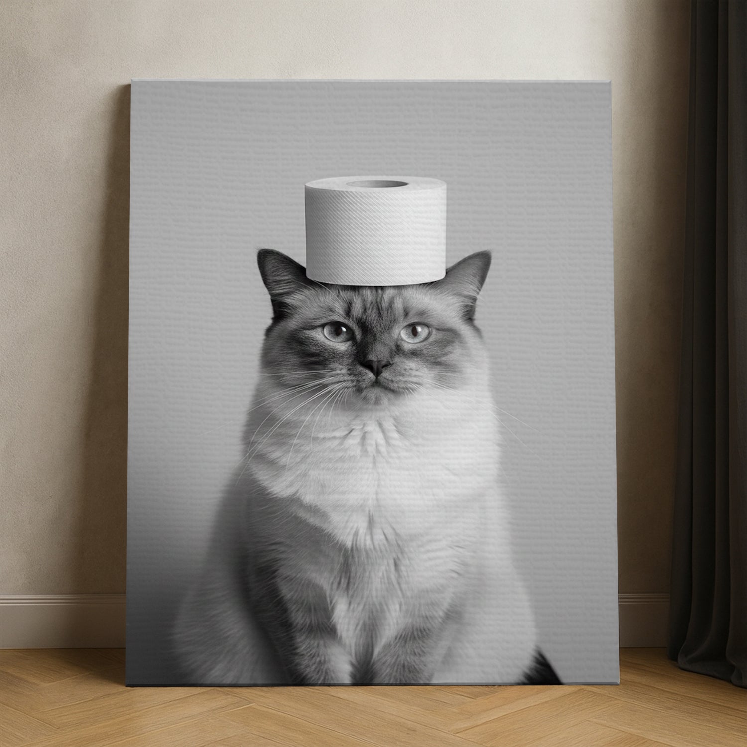 Custom Photo Cat Bathroom Style 11 Canvas Gift For Cat Lovers