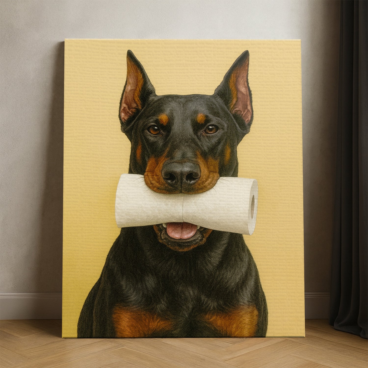 Custom Photo Dog Bathroom Style 23 Canvas Gift For Dog Lovers