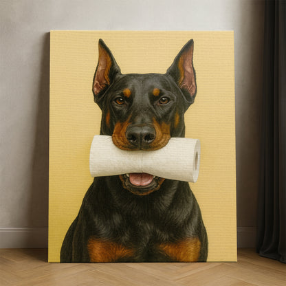 Custom Photo Dog Bathroom Style 23 Canvas Gift For Dog Lovers