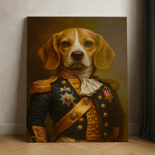 Custom Photo Dog Royal Style 02 Canvas Gift For Dog Lovers