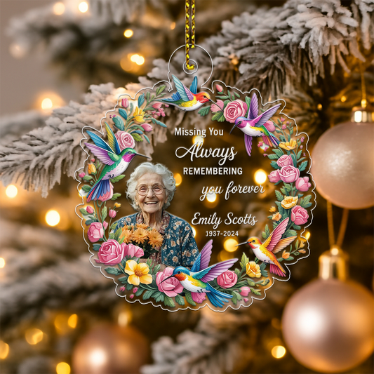 Personalized Memorial Acrylic Ornament Christmas Gift