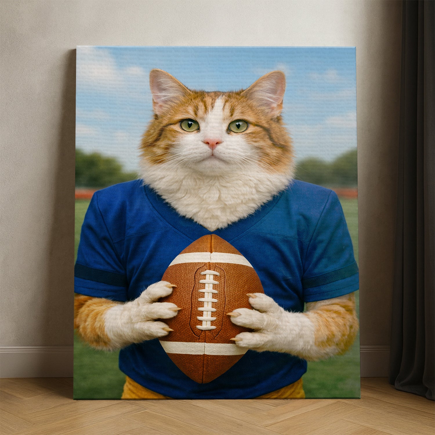 Custom Photo Football Player Canvas Canvas Gift For Canvas Lovers