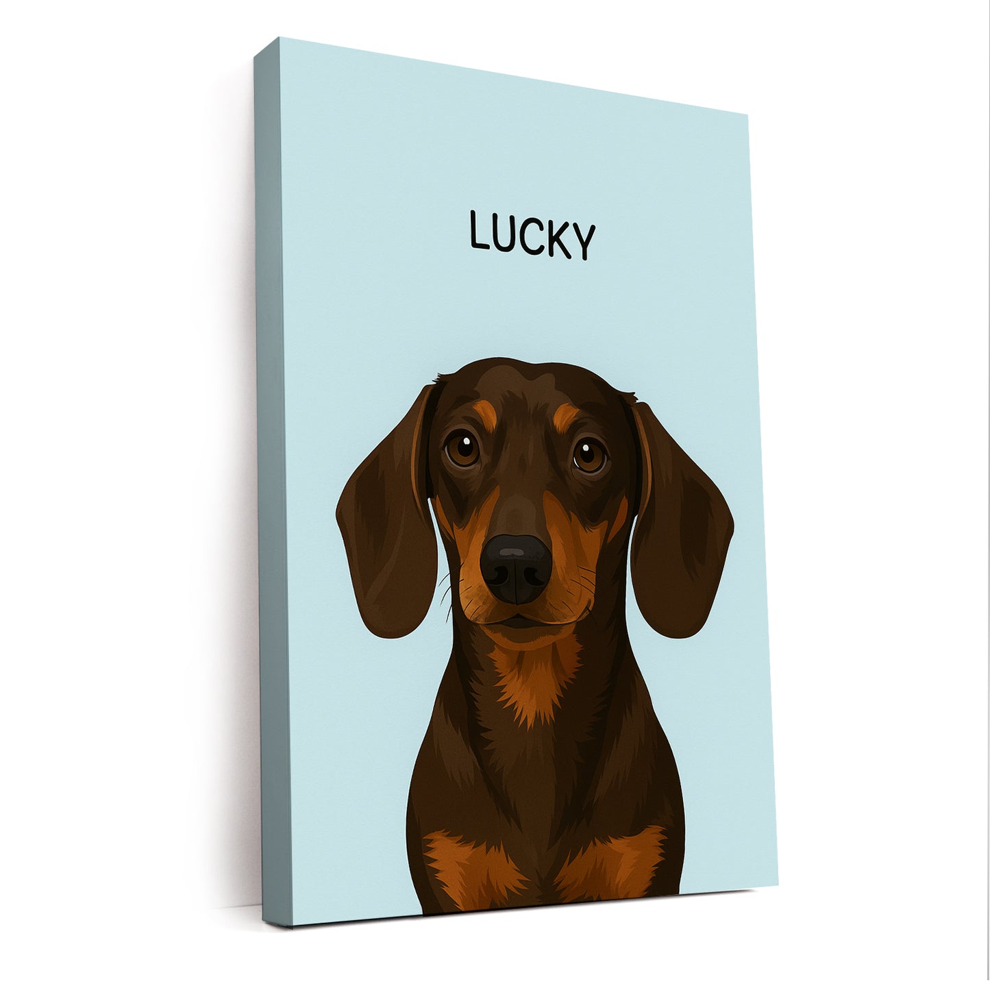 Custom Photo Minimalist Classic Dog Canvas Gift For Dog Lovers
