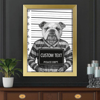 Custom Photo Dog Wanted By Pawlice Canvas Framed Wall Art Framed Wall Art _ Gifts For Dog Lovers