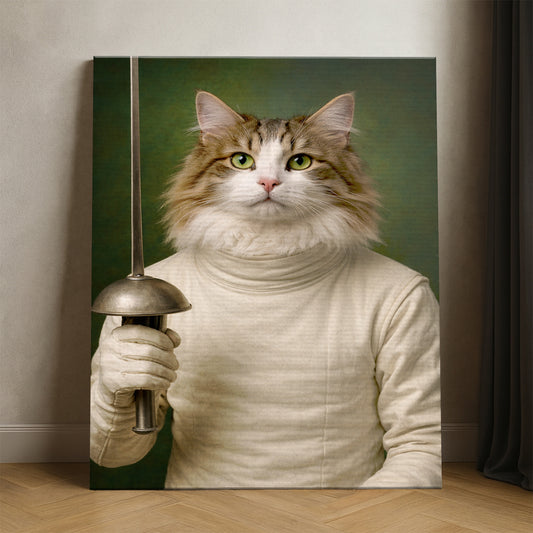 Custom Photo Fencer Canvas Canvas Gift For Canvas Lovers