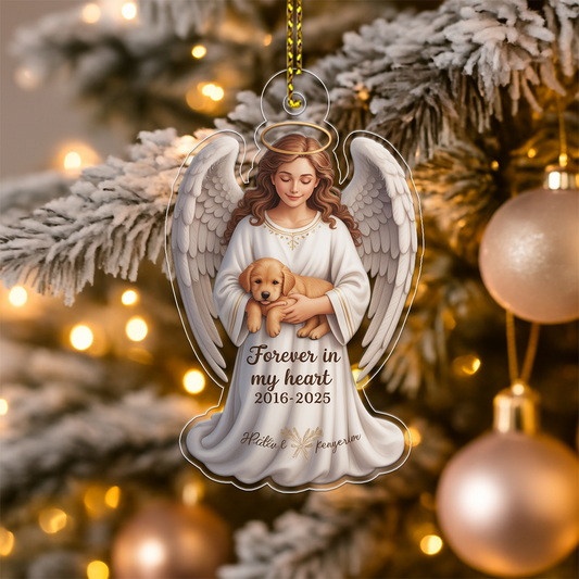 Personalized Pet Christmas Memorial Sympathy Acrylic Ornament Christmas Gift
