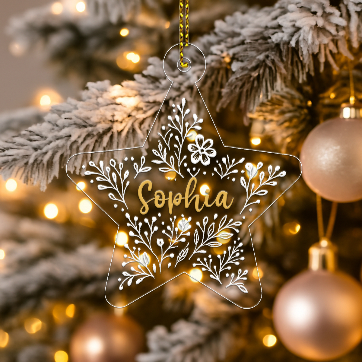 Personalized Star Shaped Christmas