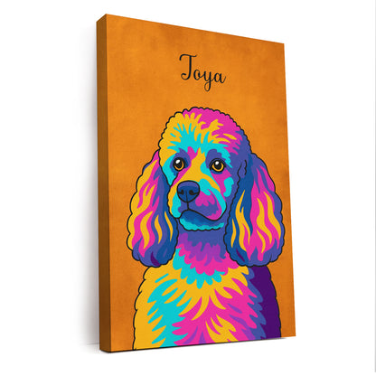 Custom Photo Minimalist Dog Canvas Gift For Dog Lovers