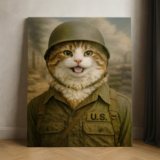 Custom Photo Military Canvas Canvas Gift For Canvas Lovers