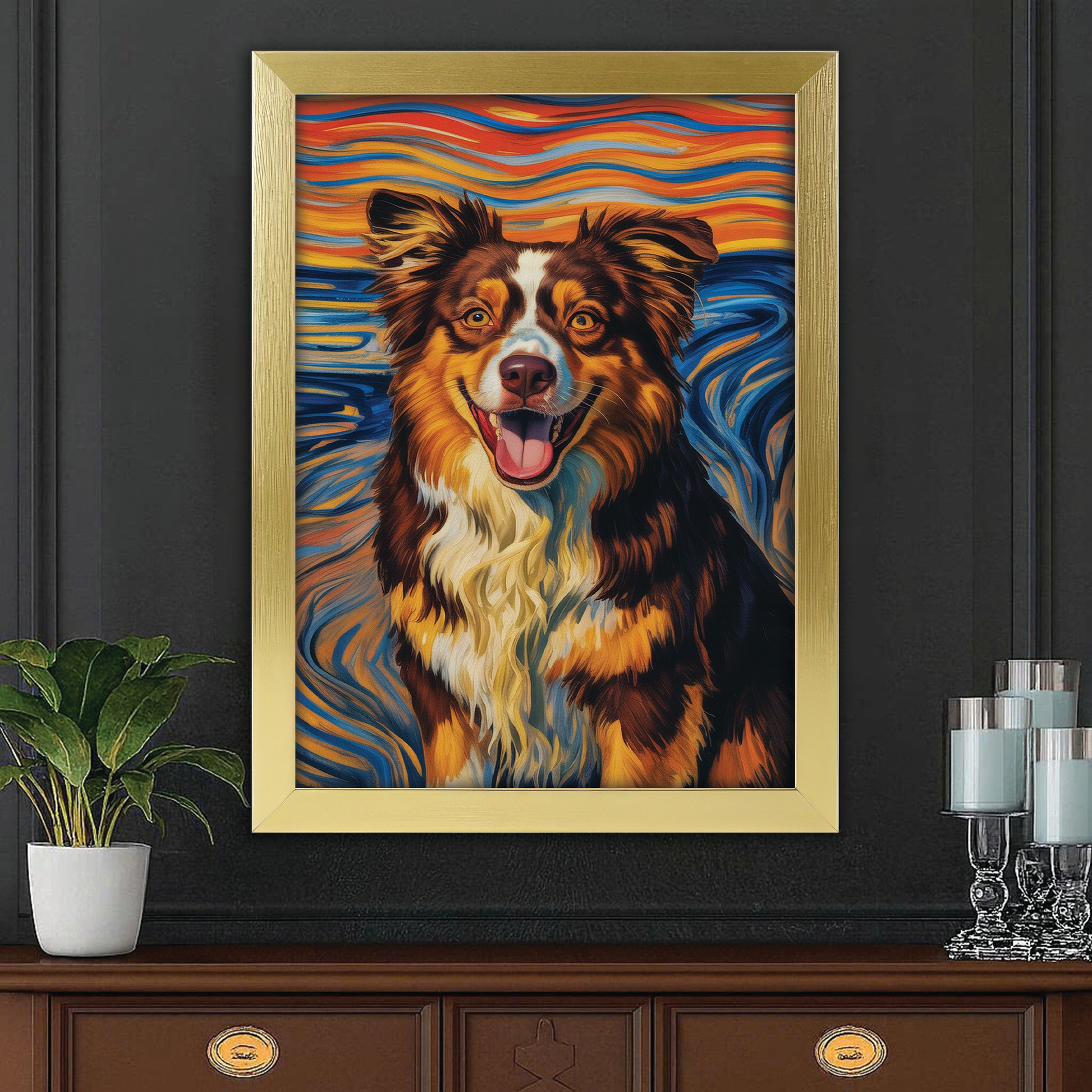 CustomDog Portrait Expressionist Art