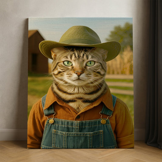 Custom Photo Farmer Farmhouse Canvas Canvas