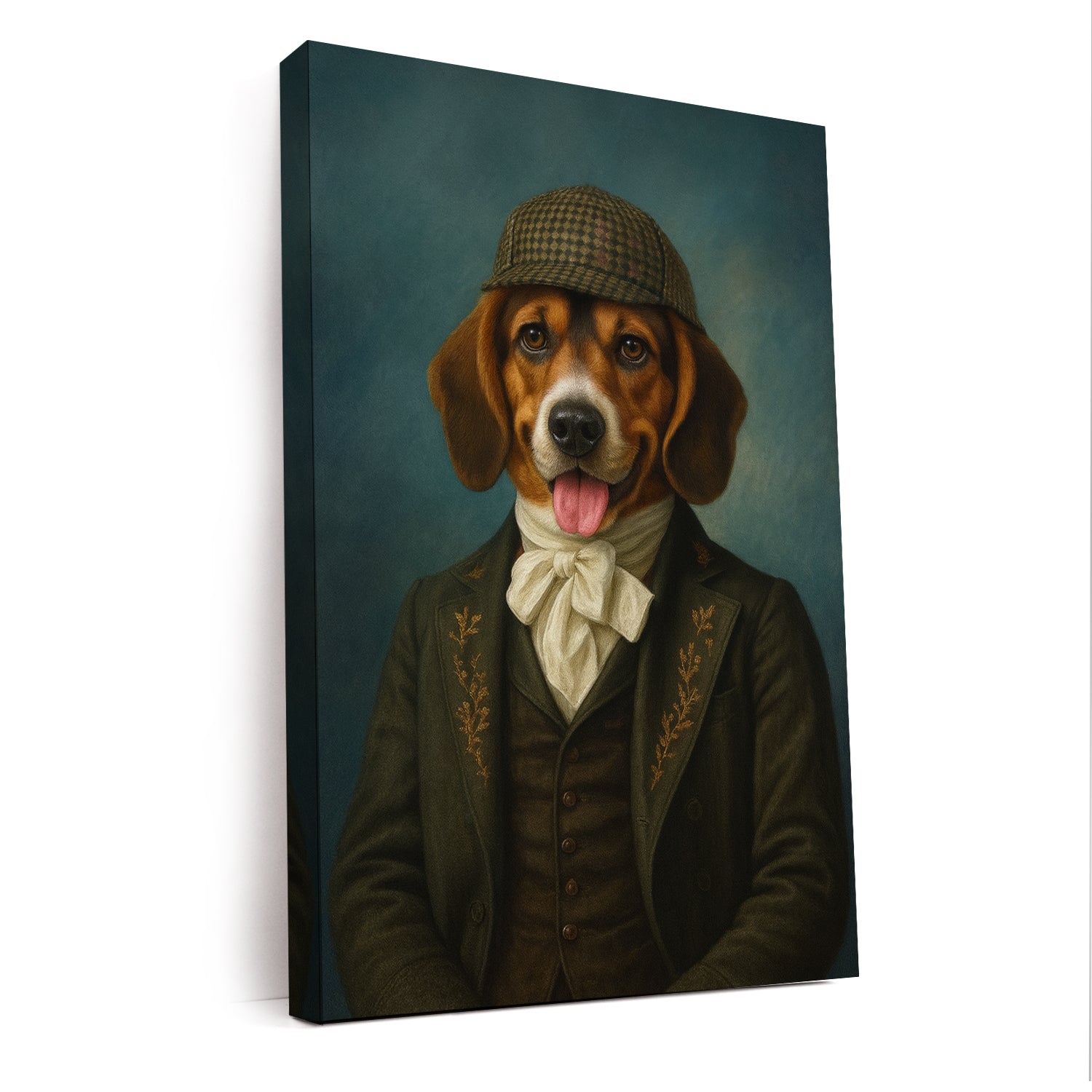 Custom Photo Detective Dog Canvas Gift For Dog Lovers