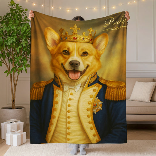 Custom Photo Great Captain Dog BlanketGift For Dog Lovers