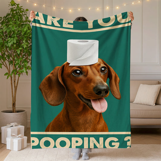 Custom Photo Funny Dog In Bathroom Canvas