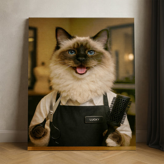 Custom Photo Hair Stylist Canvas Canvas Gift For Canvas Lovers