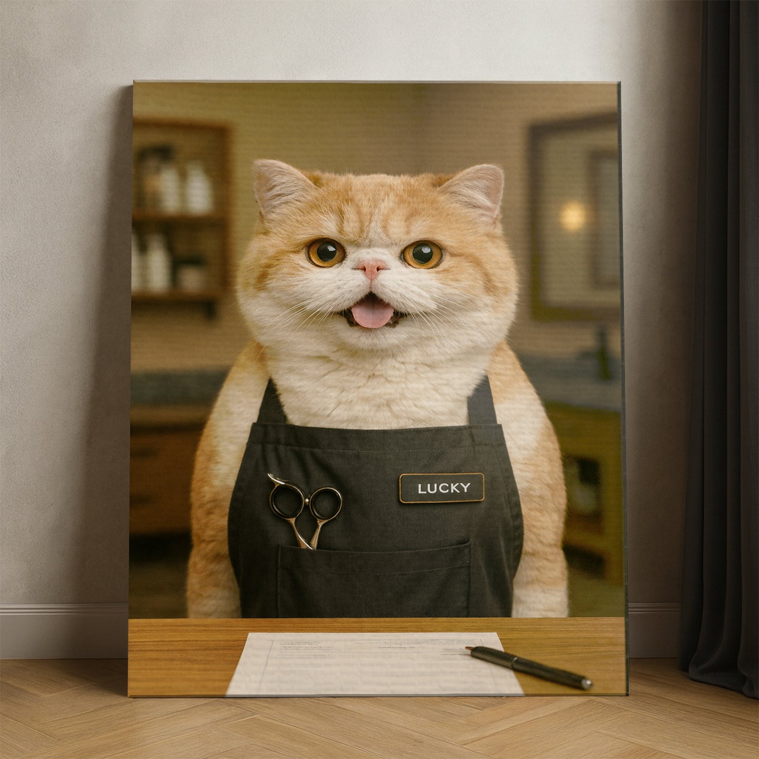 Custom Photo Groomer Canvas Canvas Gift For Canvas Lovers