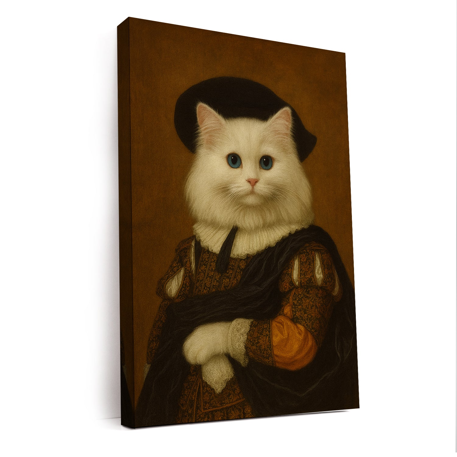 Custom Photo Royal Cat Canvas Cat Lover Gifts