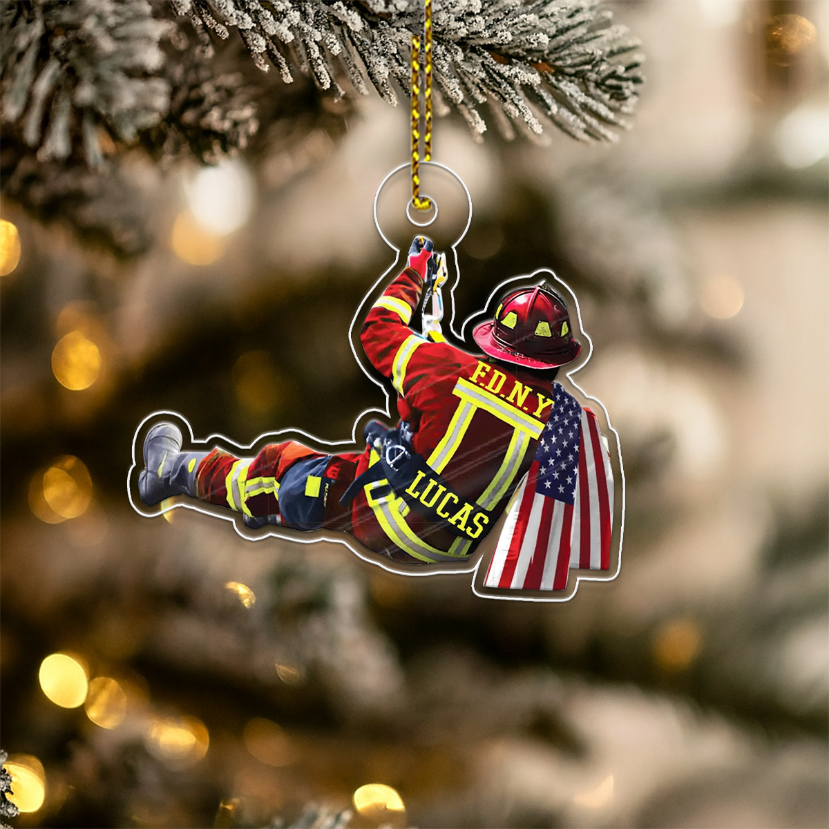 Custom Name Firefighter Gift