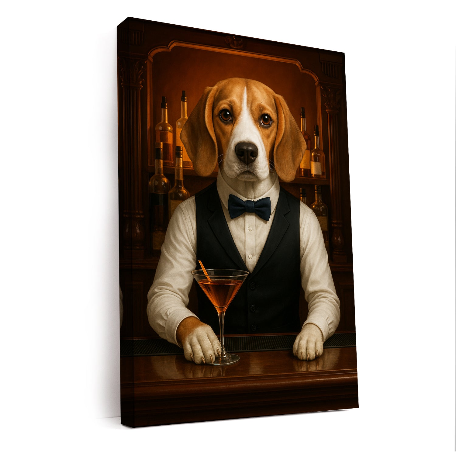 Personalized Dog Portrait Bartender