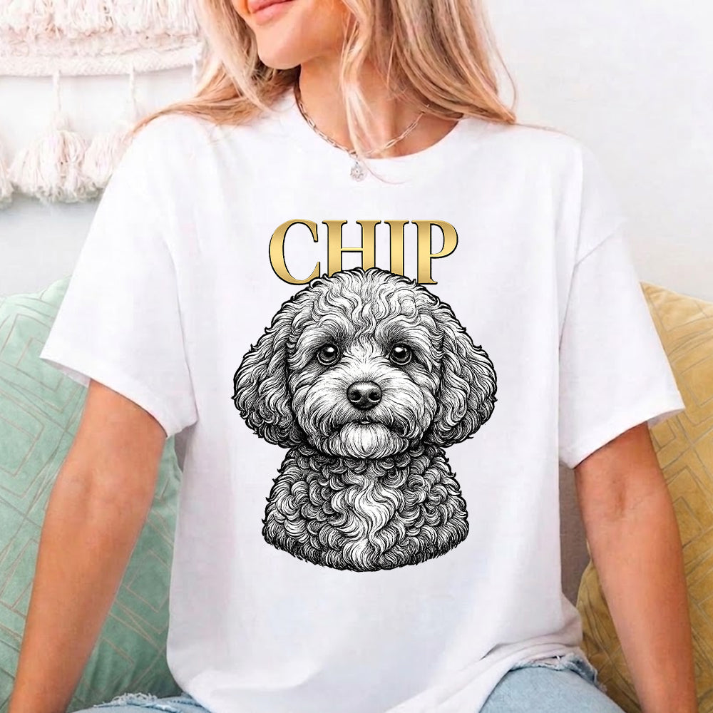Custom Photo Dog Unisex Wash T-Shirt, Personalized Pet Lover Gift THUC99