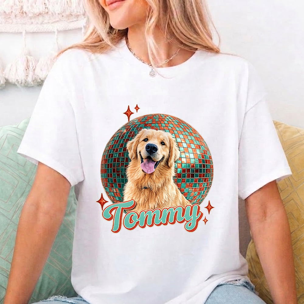 Custom Pet Photo T-Shirt, Dog Lover Unisex Wash Shirt THUC99