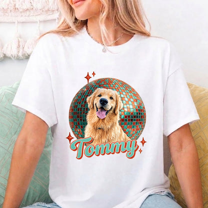 Custom Pet Photo T-Shirt, Dog Lover Unisex Wash Shirt THUC99
