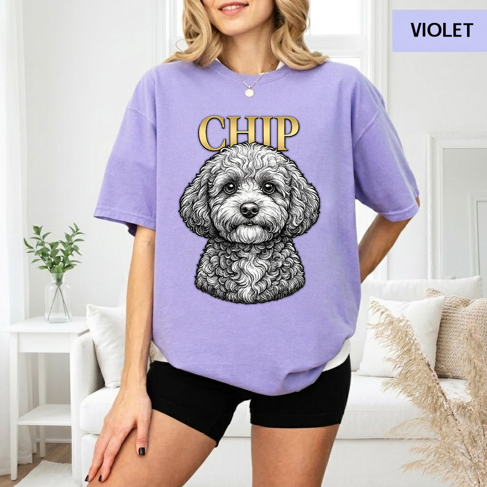Custom Photo Dog Unisex Wash T-Shirt, Personalized Pet Lover Gift THUC99