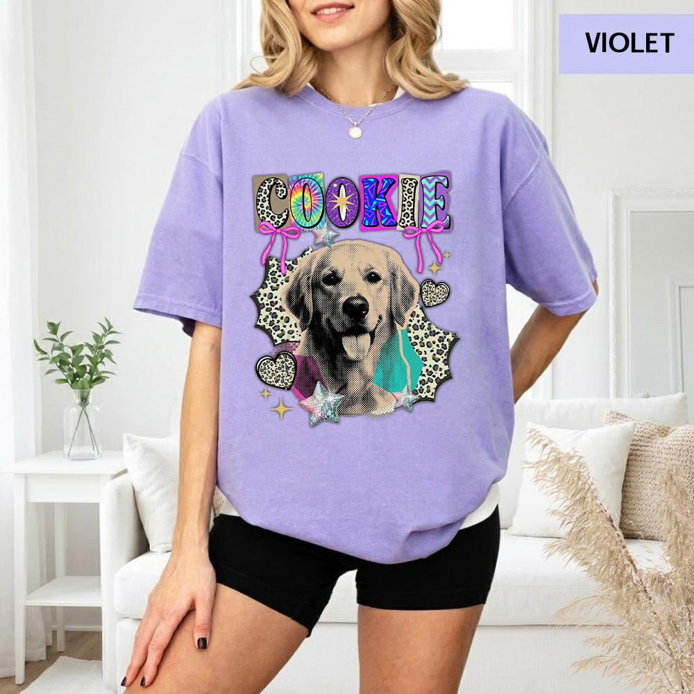 Personalized Photo Dog Unisex T-Shirt, Custom Pet Wash Shirt, Dog Face Tee Gift THUC99