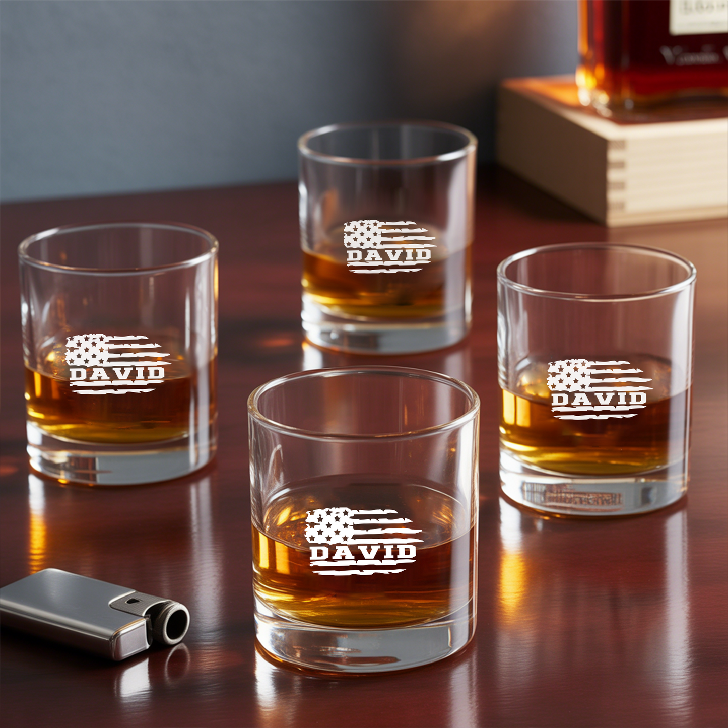 Personalized All Gave Some Some Gave All Decanter Set With Whiskey Glasses, Military Veteran Gift, Gift For Independence Day TND089