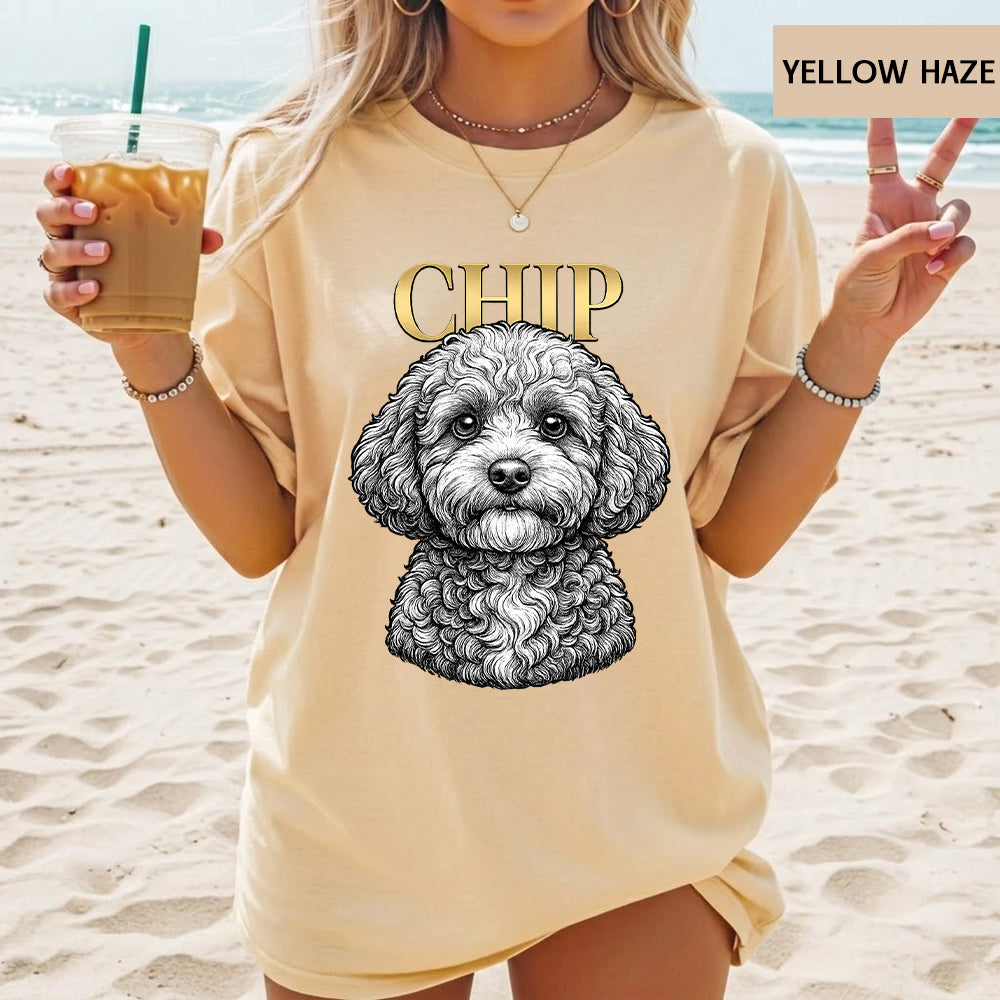 Custom Photo Dog Unisex Wash T-Shirt, Personalized Pet Lover Gift THUC99