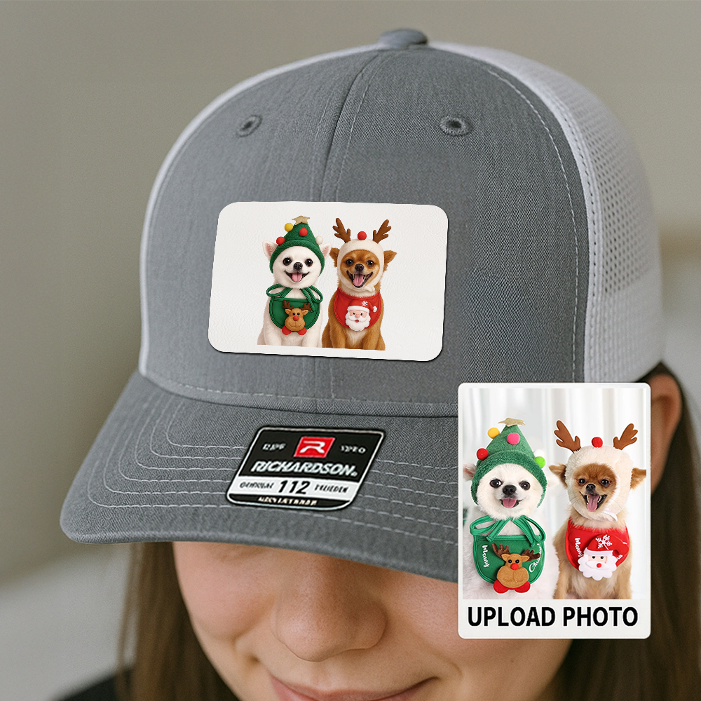 Custom Pet Printed Leather Hat – Unique Trucker Cap with Your Pet's Picture – Personalized Dog Gift TH9913